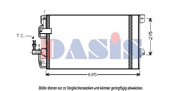 AKS DASIS Kondensators, Gaisa kond. sistēma 152023N